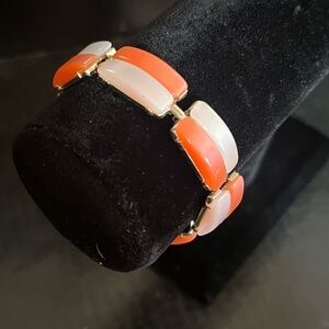 Vintage Signed DOODS Bracelet Gold Tone 7”